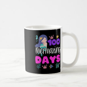 100 Tage der Schule Meerjungfrau Niedlich Lehrerin Kaffeetasse