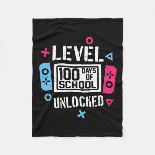 100 Tage der Schule, ungesperrte Gamer-Videospiele Fleecedecke