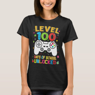 100 Tage der Schule, ungezähmt Gamer 100. Tag der T-Shirt