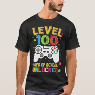100 Tage der Schule, ungezähmt Gamer 100. Tag der T-Shirt