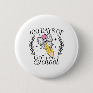 100 Tage der Schule Volleybyll Coquette Stift Bow Button
