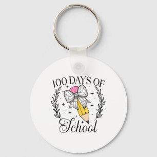 100 Tage der Schule Volleybyll Coquette Stift Bow Schlüsselanhänger