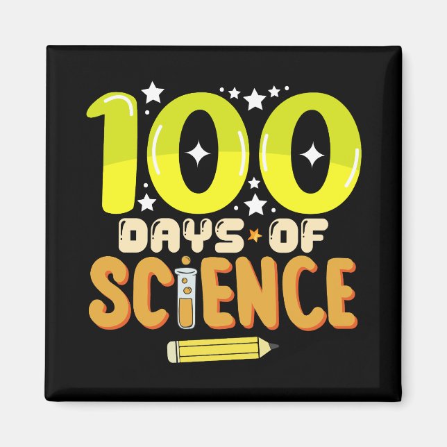 100 Tage der Wissenschaft 100. Schullehrer Magnet (Vorne)