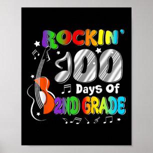 100 Tage des 2. Grades 100. Tages der Schulboys Gi Poster