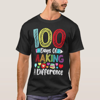 100 Tage des Andersmachens Kindergarten Schule T-Shirt