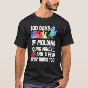 100 Tage des Bastelns junger Minds - eine Lehrerre T-Shirt