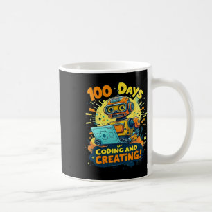 100 Tage des Codens und der Erstellung von Roboter Kaffeetasse