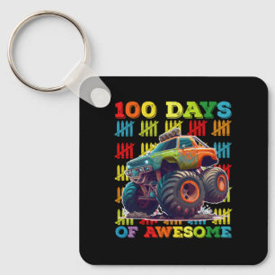 100 Tage des großartigen Monstertrucks 100. Tag Sc Schlüsselanhänger