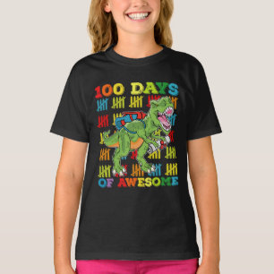 100 Tage des großartigen T-Rex-Dinosauriers 100. S T-Shirt