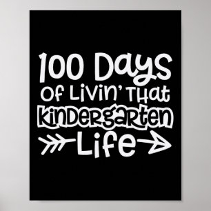 100 Tage des Lebens', dass der Kindergarten das Ki Poster