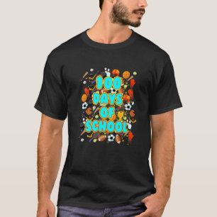 100 Tage des Schulballsport Lehrer oder Schüler T-Shirt