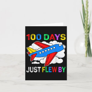 100 Tage, die nur mit dem Flugzeug am 100. Karte