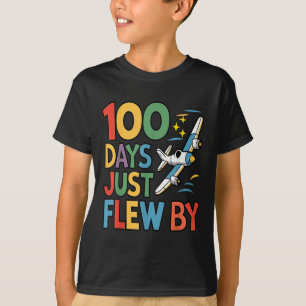 100 Tage, die nur mit dem Flugzeug am 100. T-Shirt