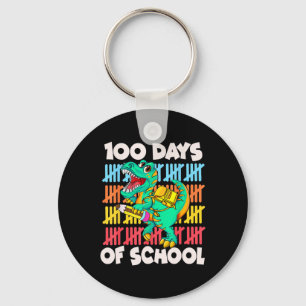 100 Tage Dinosaurier Trex Jungs Kinder 100 Tage Sc Schlüsselanhänger