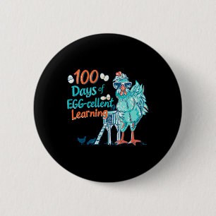 100 Tage Ei-extra Klügerer Lehrer Kinder 100. Tag Button