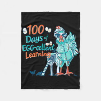 100 Tage Ei-extra Klügerer Lehrer Kinder 100. Tag  Fleecedecke