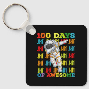 100 Tage eines großartigen Astronauten 100. Schult Schlüsselanhänger