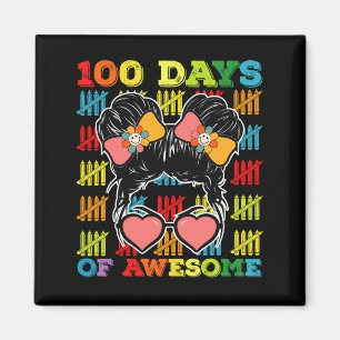 100 Tage eines tollen unordentlichen Dutt 100. Sch Magnet