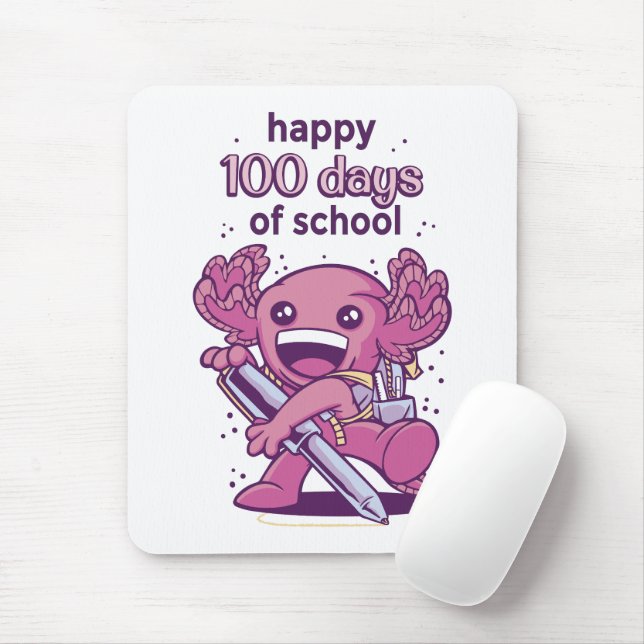 100 Tage Einladung zur Schule Mousepad (Mit Mouse)