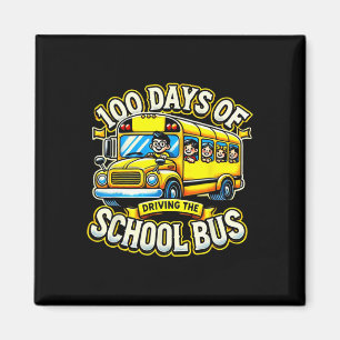 100 Tage Fahrt mit dem Schulbus 2 Magnet