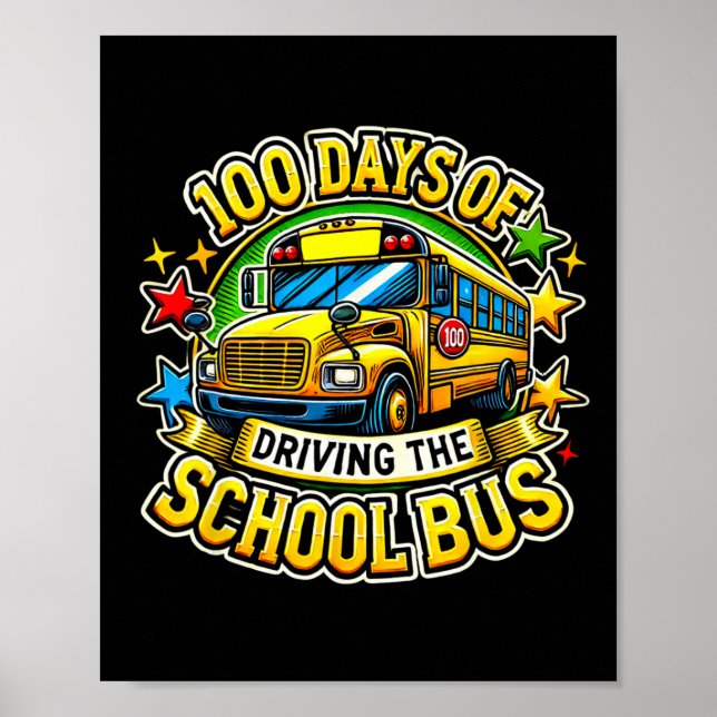 100 Tage Fahrt mit dem Schulbus Poster (Vorne)