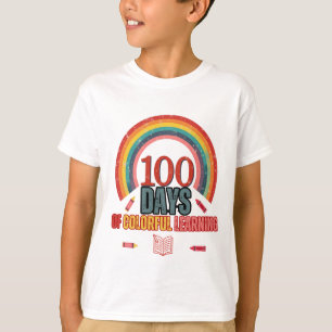 100 Tage farbiges Lernen: Bildung und Spaß T-Shirt