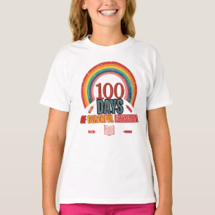 100 Tage farbiges Lernen: Bildung und Spaß T-Shirt