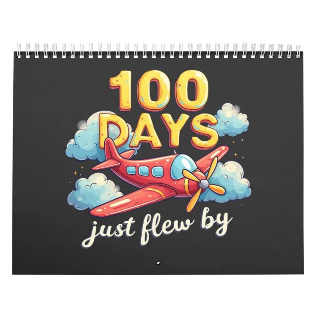 100 Tage fliegen mit dem Flugzeug 100 Tage Schulze Kalender (Titelbild)