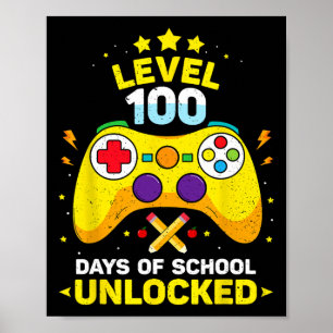 100 Tage Gaming-Videogame in der Schule Poster