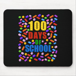 100 Tage Gebäude Bricks der Schule blockiert 100. Mousepad