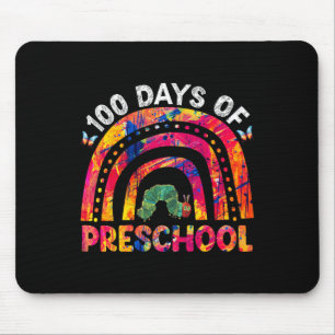 100 Tage Gefärbte Krawatte-Vorschullehrer Mousepad