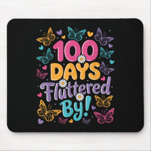 100 Tage geflatterte Kinder 100. Schultag Mousepad