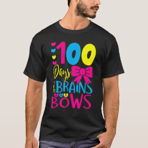 100 Tage Gehirn und Bogen 100 Tage Schuljahr T-Shirt