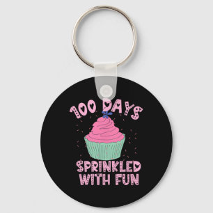 100 Tage geteilt mit Fun Cupcake 100. Tag der S Schlüsselanhänger