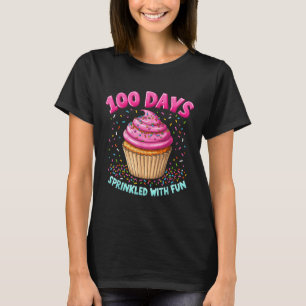 100 Tage geteilt mit Fun Cupcake 100. Tag der S T-Shirt