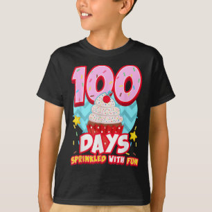 100 Tage geteilt mit Fun Cupcake 100. Tag der S T-Shirt