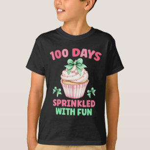 100 Tage geteilt mit Fun Cupcake 100. Tag der S T-Shirt