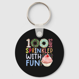 100 Tage geteilt mit Spaß Cupcake 100 Tage Schlüsselanhänger