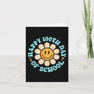 100 Tage glücklicher 100. Schullehrer Kinder sind Karte