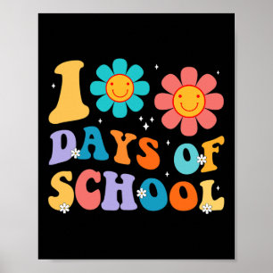 100 Tage glücklicher 100. Schullehrer Kinder sind Poster