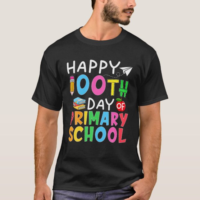 100 Tage Grundschullehrer T-Shirt (Vorderseite)
