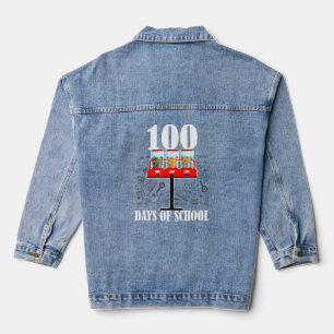 100 Tage Gumball-Maschine in der Schule 100 Tage L Jeansjacke