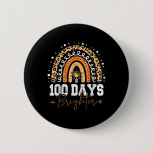 100 Tage Happy 100. Tag der Schule Rainbo Button