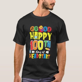 100 Tage Headstart-Schule Schüler Lehrer Ki T-Shirt