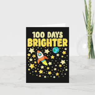 100 Tage Helfer 100. Schulastronaut Karte
