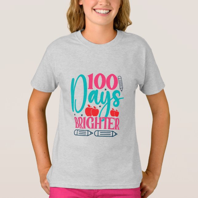 100 Tage hell T-Shirt (Vorderseite)