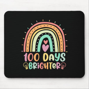 100 Tage Hellbrennen Happy 100 Day of Schoo Mousepad