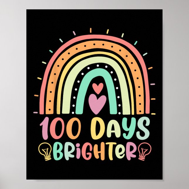 100 Tage Hellbrennen Happy 100 Day of Schoo Poster (Vorne)
