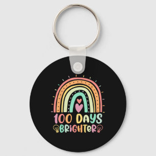 100 Tage Hellbrennen Happy 100 Day of Schoo Schlüsselanhänger