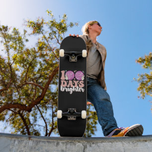 100 Tage heller Disco-Kugel 100. Schultag Skateboard